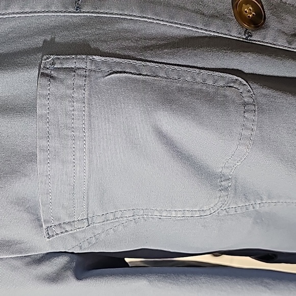 Talbot's light blue lightweight jacket. 4 front pockets. Button front. Size med - Picture 3 of 11